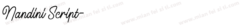 Nandini Script字体转换